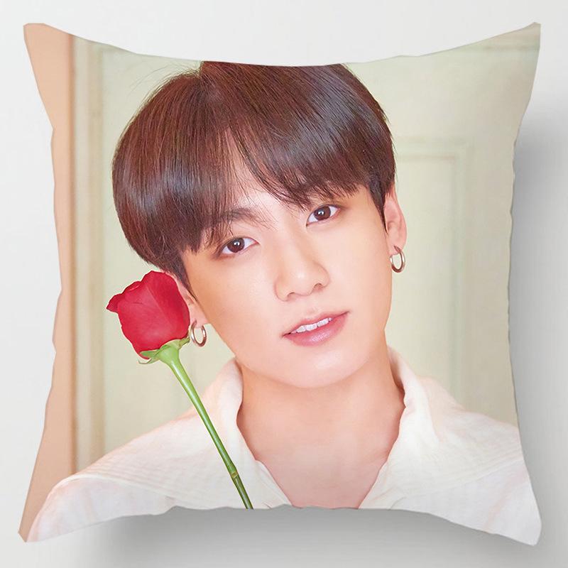 Уютная 45см Kpop Bts Bangtan Boys Наволочка Декоративная Мягкая Наволочка Для Дома