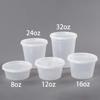 24 шт. Пластиковые контейнеры для заморозки деликатесных продуктов с герметичными крышками, одноразовые прозрачные банки Togo, миски для приготовления салатов, супов и блюд