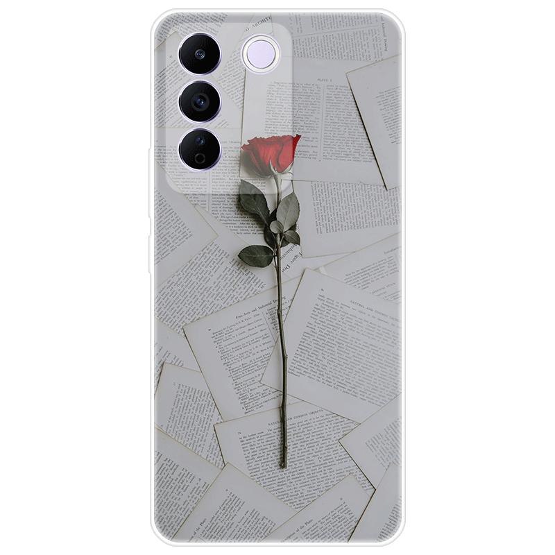 For Vivo V27e V 27e Case Soft Silicone Back Cover Cartoon Phone Case Diversification