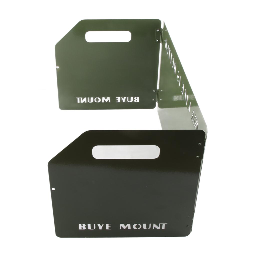 Camping Stove Windscreen Outdoor Folding Portable Metal Stove Windshield Wind Blocker Tri Folded