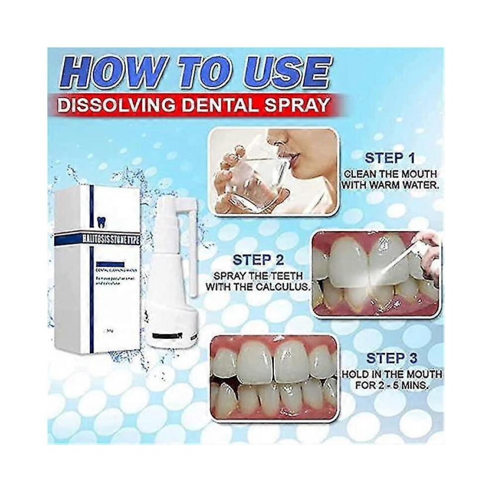 Calculusfree Dissolving Dental Spray, Dental Calculus Remover Teeth Cleaner, Mouth Refreshing Spray