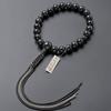 Buddhist Altar Shop Takita Shoten Prayer Beads Jodo Shinshu Formal Prayer Beads Black Burmese Jade 22 Beads Silk Tassel Kyoto Prayer Full Strand