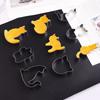 9Pcs/Set Cookie Mold Stainless Steel Cat Shaped Cutters Dough Fudge Sandwiches Mold Multi-purpose Baking Tools