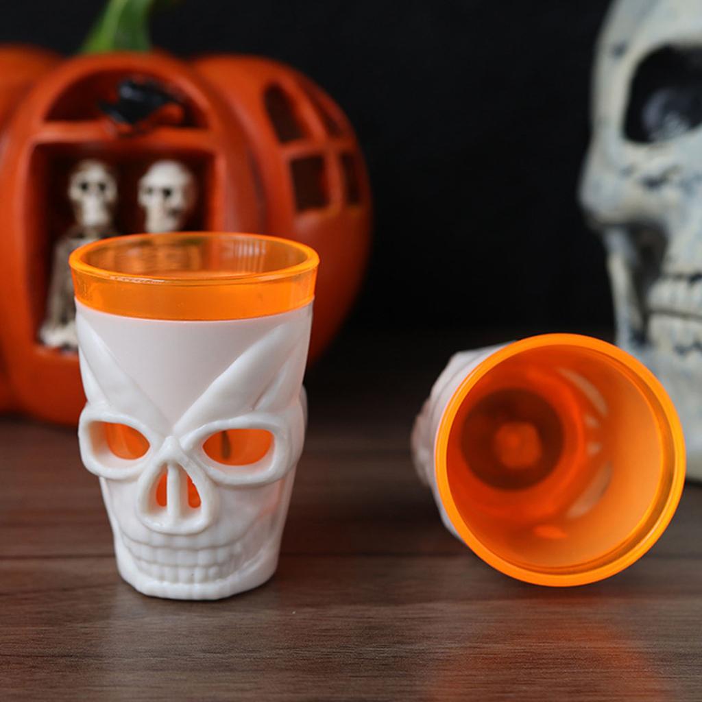 Светодиодный бокал для вина в виде черепа, светящийся в темноте, свеча, свет, украшение стола для вечеринки, принадлежности для домашнего бара