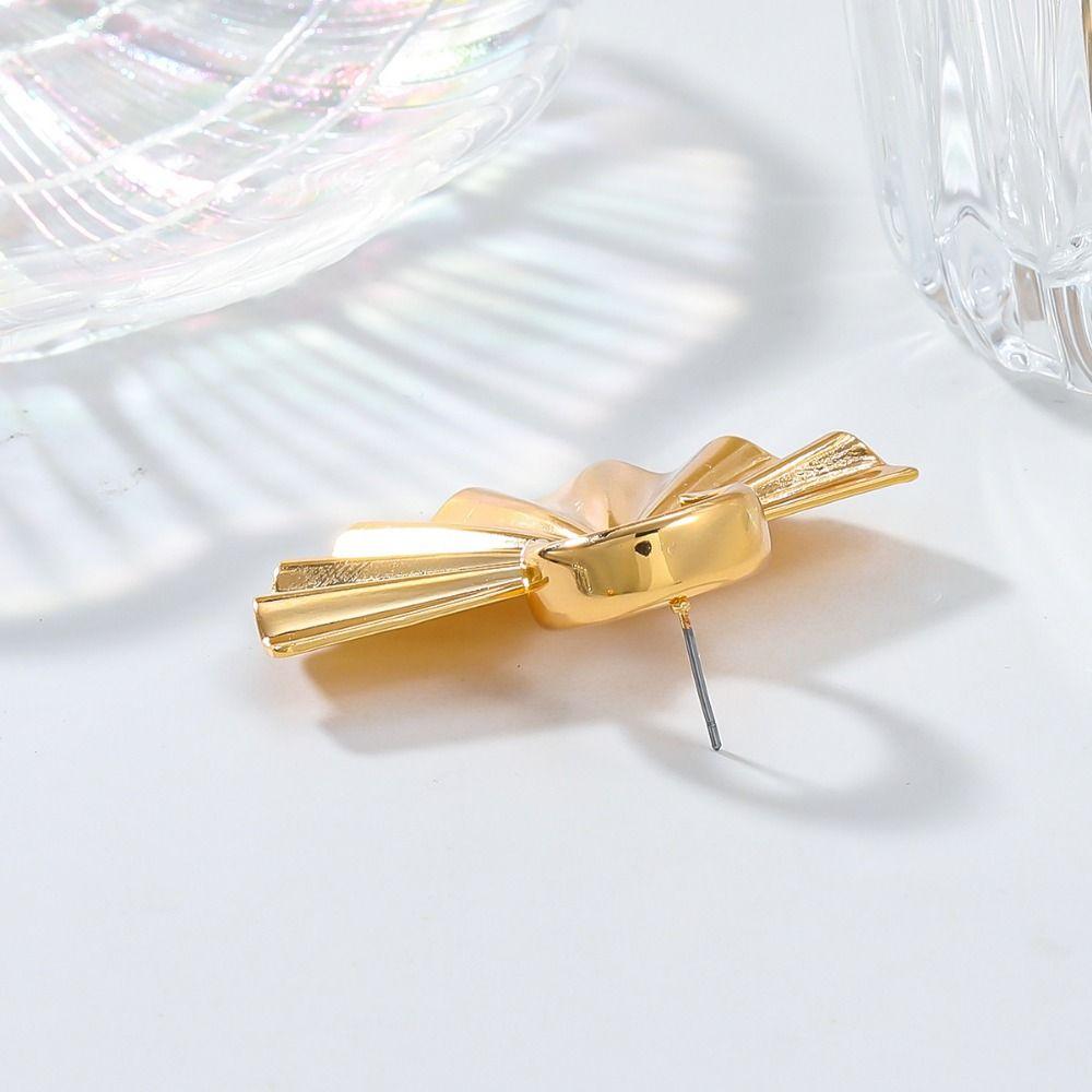 Трендовые веерообразные серьги-подвески Креативные металлические серьги-гвоздики в стиле панк-серьги для женщин