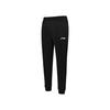 Li-Ning Simple Logo Mid Waist Comfortable Versatile Casual Pants Unisex Bottoms Black AKLUA47-1
