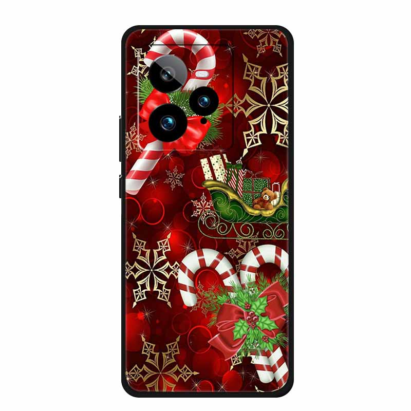 Рождественский чехол для Realme GT7 Pro Чехол GT 6T GT5 3 2 Neo6 SE Neo5 Мягкий ТПУ Силиконовый чехол для телефона для Realme GT6 GT6T Funda Neo 2 3