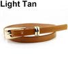 Женская мода карамельного цвета из искусственной кожи с пряжкой, узкий пояс, тонкий пояс, пояс