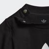 adidas Футболка с трилистником черно-белая
