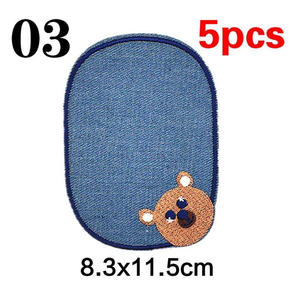 Cartoon Sewing Elbow Jeans Stickers Knee Appliques Patches Embroidered Badges
