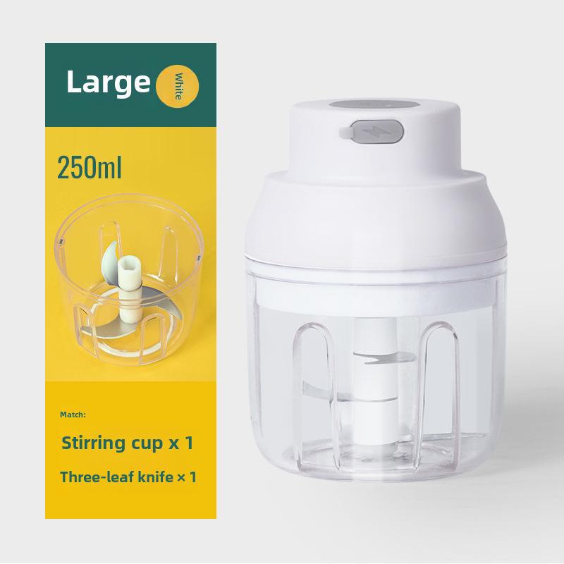 Compact Electric Garlic Grinder & Baby Food Processor - Multifunctional Kitchen Tool for Garlic Paste and More