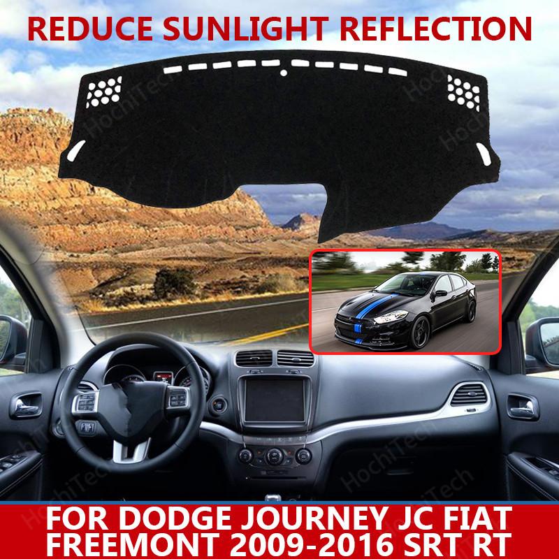 Для Dodge Journey JC Fiat Freemont 2009-2016 SRT RT Dashmats Аксессуары для стайлинга автомобилей Накладка на приборную панель Ковер солнцезащитный козырек