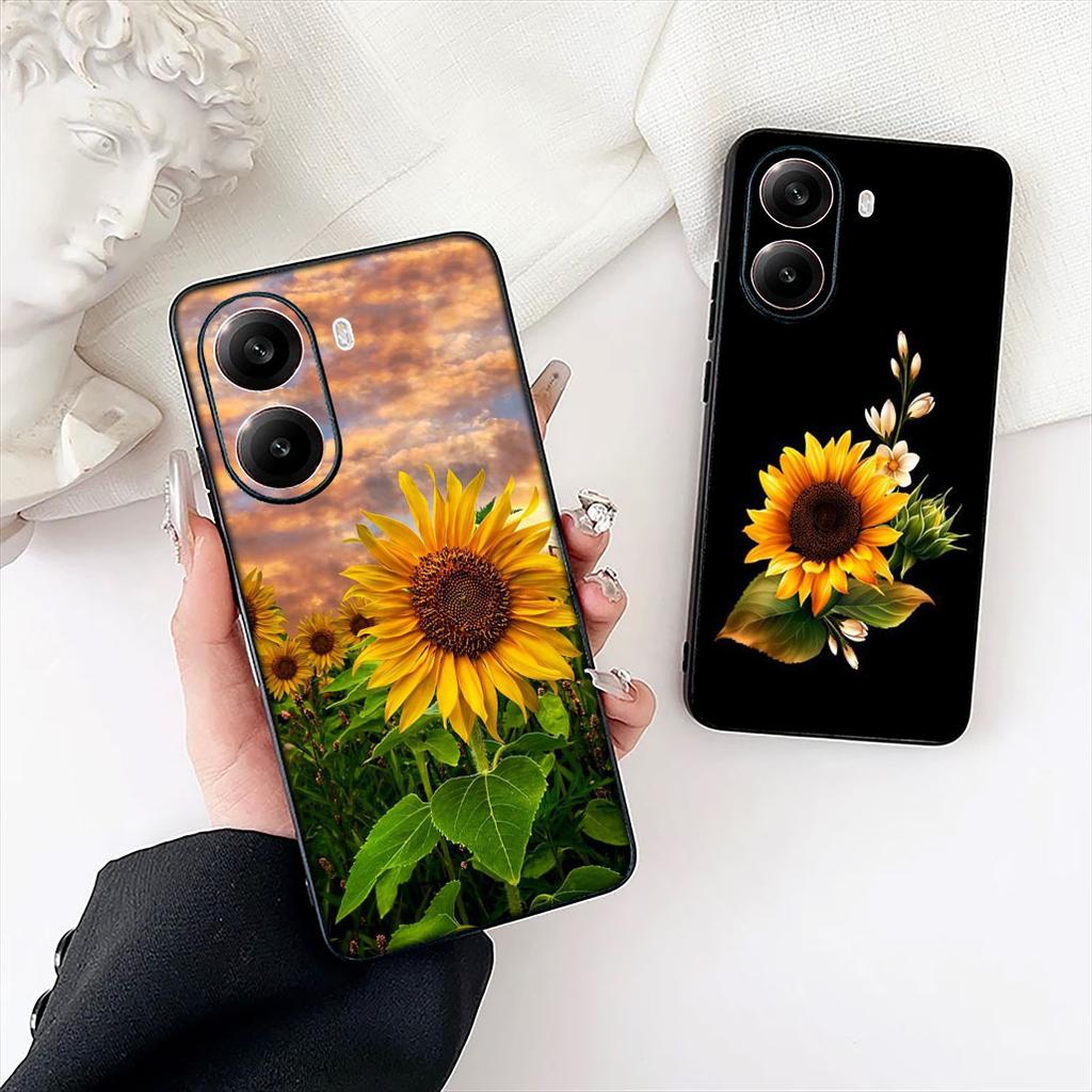 Желтый подсолнух Чехол для телефона Samsung Galaxy Note 20 9 10 S8 S10 Lite S9 Plus A54 A53 A21S S10E A17 Корпус Coque Case