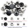 12.5/15Mm Metal Buttons Leather Snap Fasteners Round Duty Sewing Accessories Color Button For Clothes Jackets Bags Leathercrafts