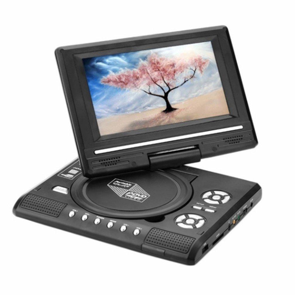 Icreative 9.8 Inch Portable Mobile DVD Mini Television Built In Battery Intelligent Power-off Memory Function CD Player