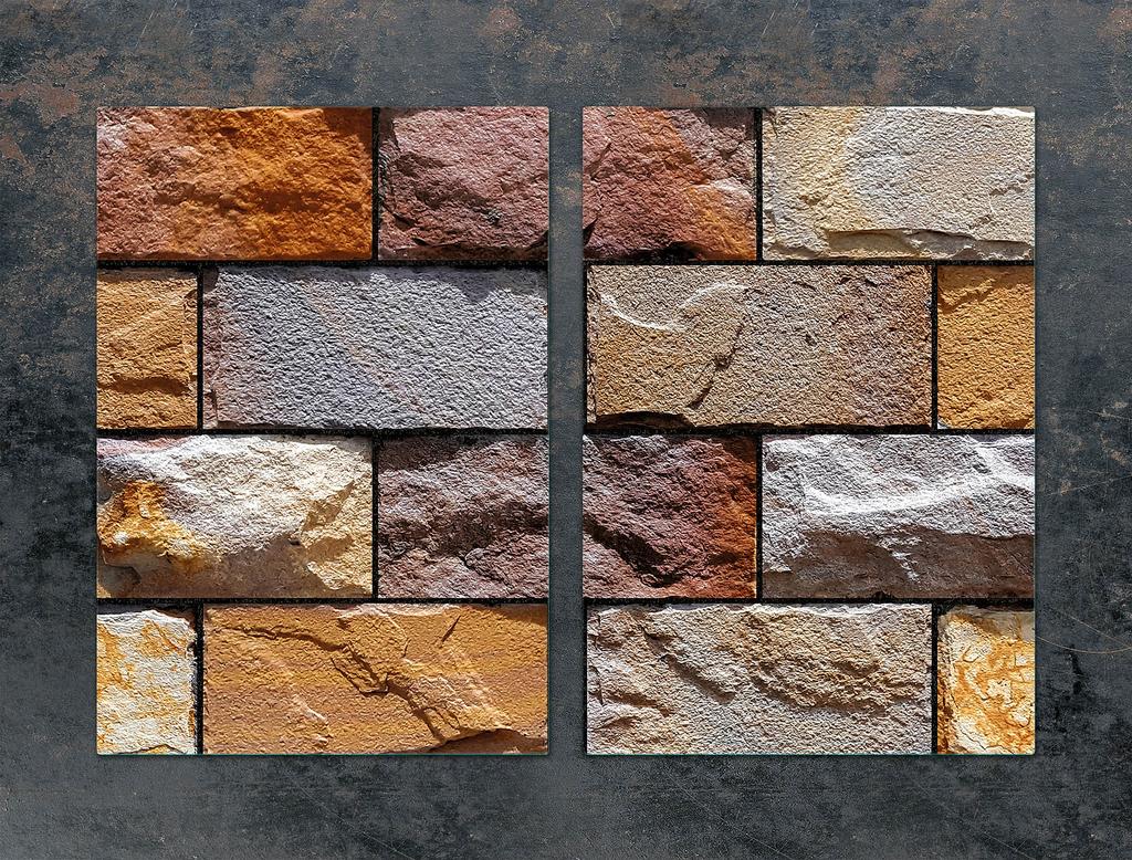 СТЕКЛЯННАЯ ЗАЩИТНАЯ ПАНЕЛЬ ДЛЯ КУХНИ 2x35x52 КИРПИЧ