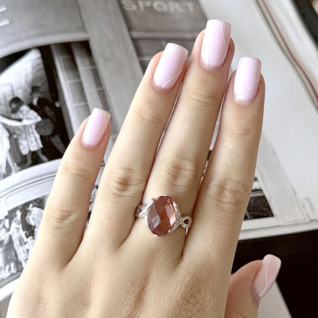 Серебряное кольцо с Султанит султанитом 5.515ct, вес изделия 4,86 гр (2163923)