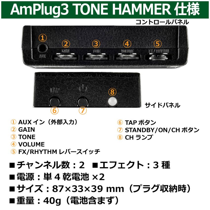 Усилитель для наушников amPlug3 TONE HAMMER unplug AP3-TH