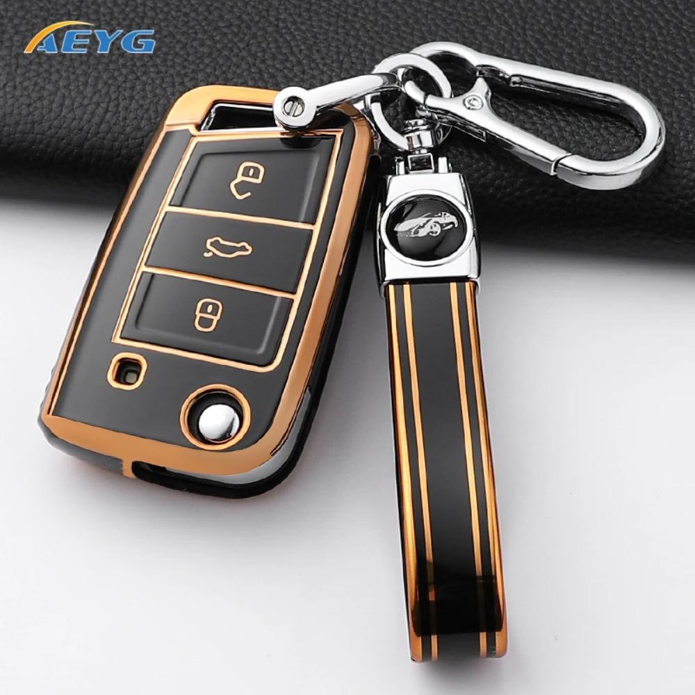 Для VW Volkswagen Golf 7 MK7 Tiguan MK2 для SEAT Ateca Leon FR 2 Ibiza для Skoda Octavia Чехол для автомобильного ключа Аксессуары для интерьера