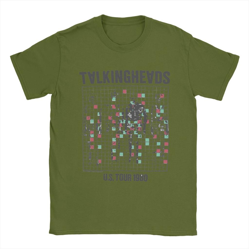 Мужские футболки Talking Heads Inspired Tour Tee Новинка 100% хлопок футболка с коротким рукавом футболка с круглым вырезом одежда идея для подарка