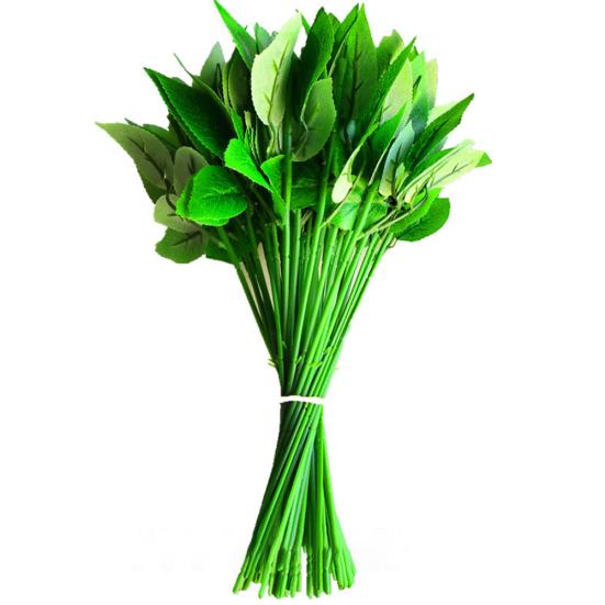 50шт розы стебли цветов зеленый лист цветок столб букет свадебные украшения своими руками