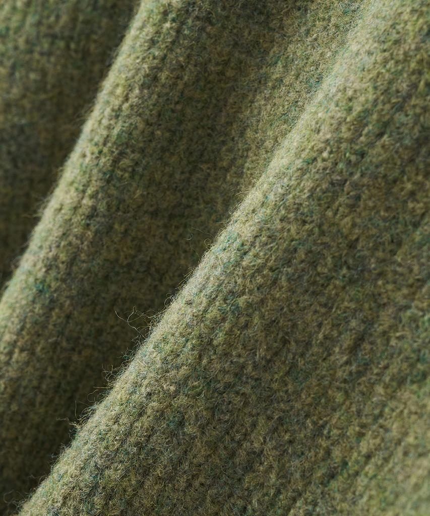 BLOND9 Wool Blended Rib Knit_Green