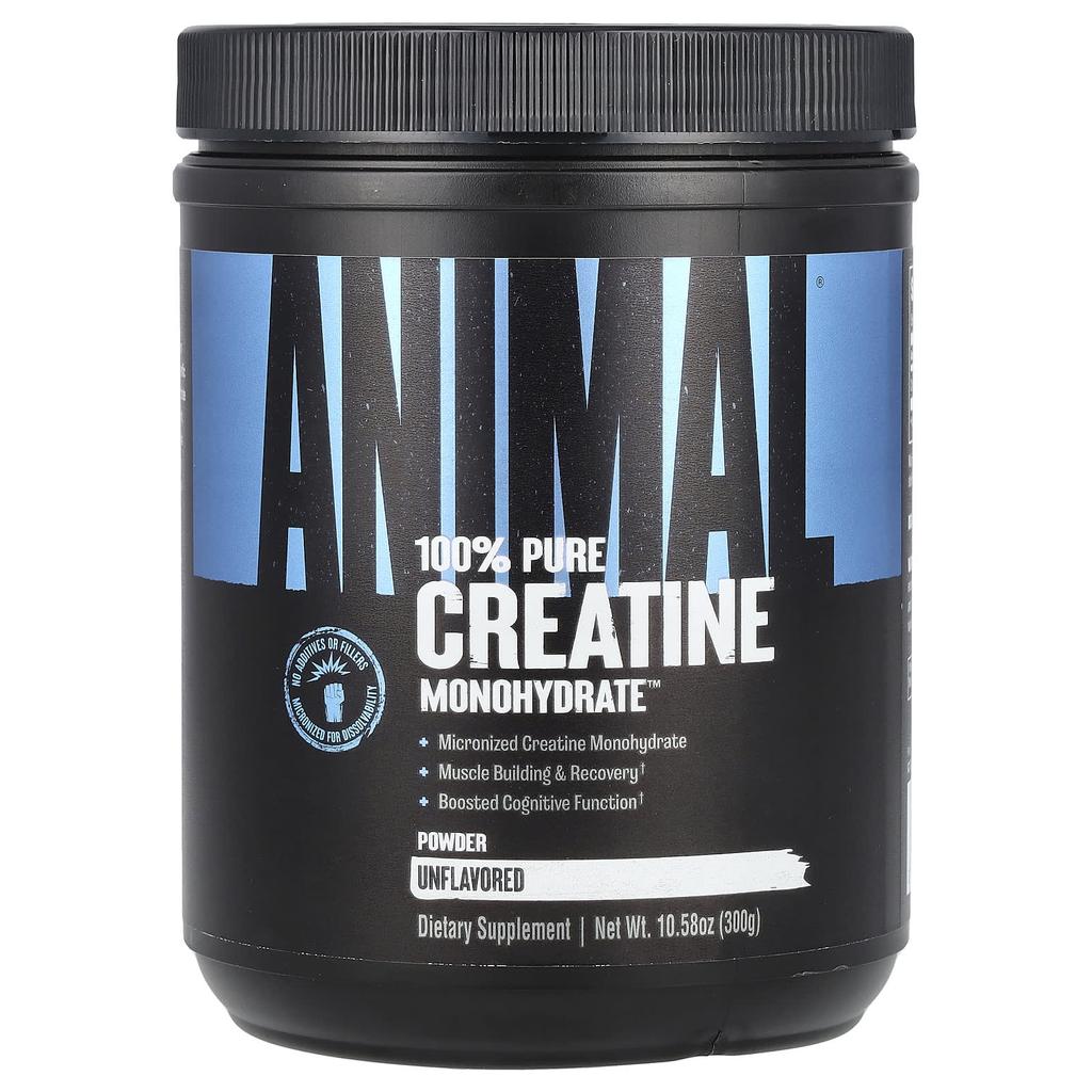 Animal 100% Pure Creatine Monohydrate™ Powder, Unflavored, 10.58 Oz (300 G)