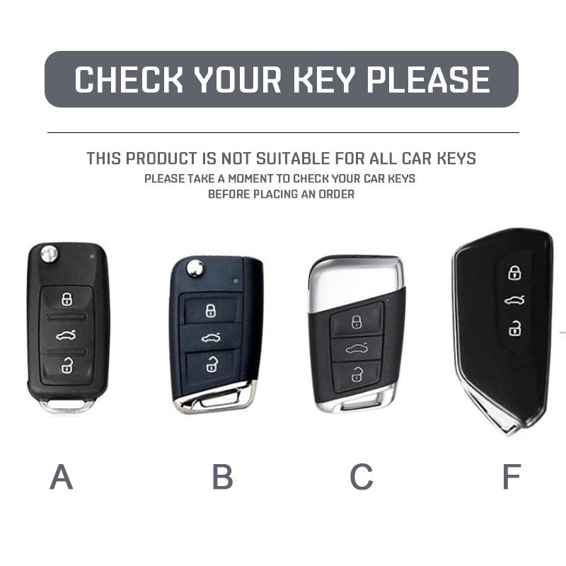 XOWS7 Zinc Alloy Leather Car Remote Key Case Cover Protector Shell Fob For Skoda Superb A7 Kodiaq Octavia A7 A8 Keychain Accessories