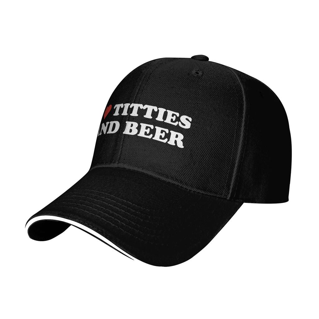 Titties BBQ and Beer Sandwich Baseball Cap yk Cool Trucker Hat Summer Unisex Adult Running Hippie Baseball Caps