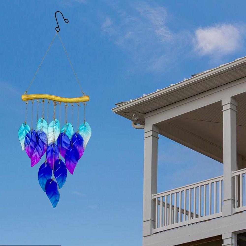 Colorful Wind Chime Iron Art Light Collection Pendant Crafts Sun Catcher Windows