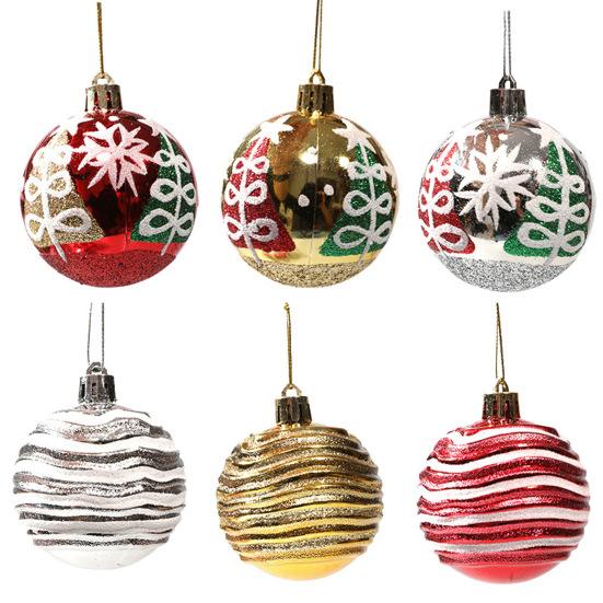 6шт прочные блестящие привлекательные рождественские шары кулон праздничный подарок шары украшения товары для вечеринок