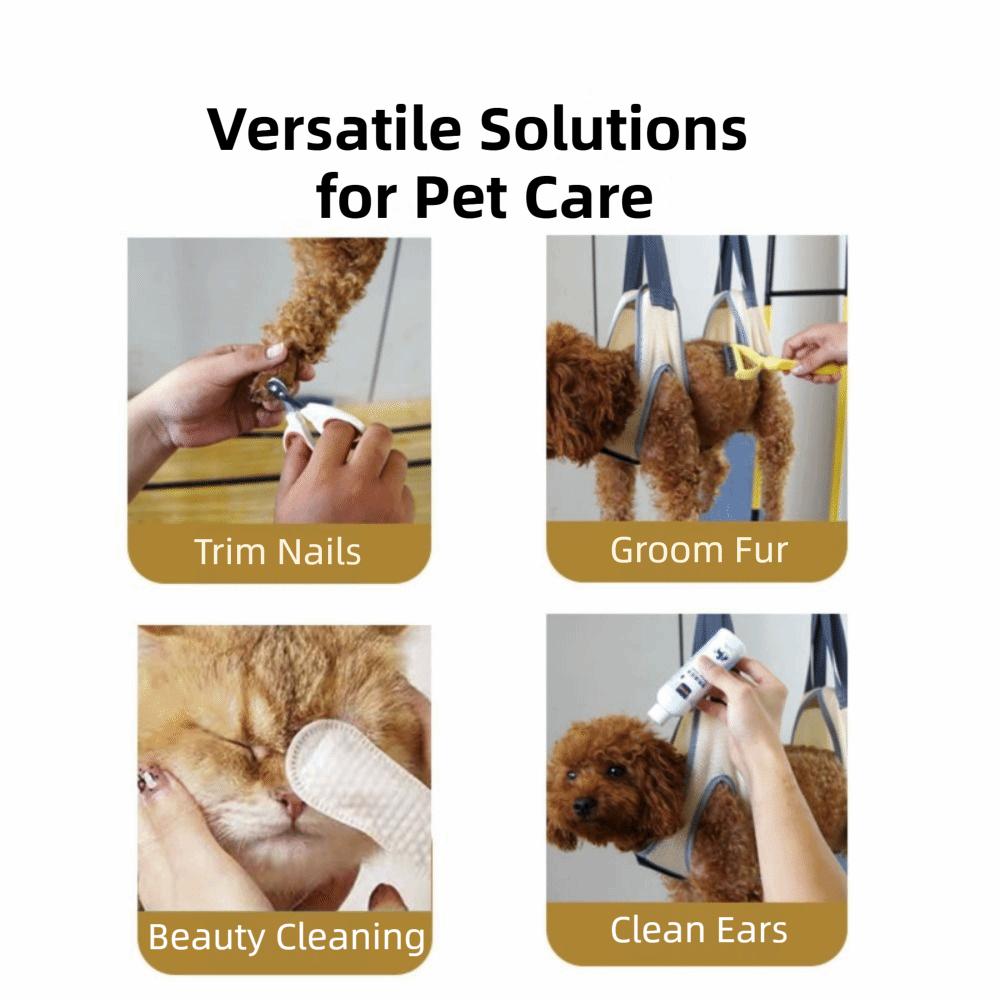 Hanging Pet Nail Clip Bag Elastic Pet Hammock Restraint Bag Cat Grooming Hammock Cat Supplies