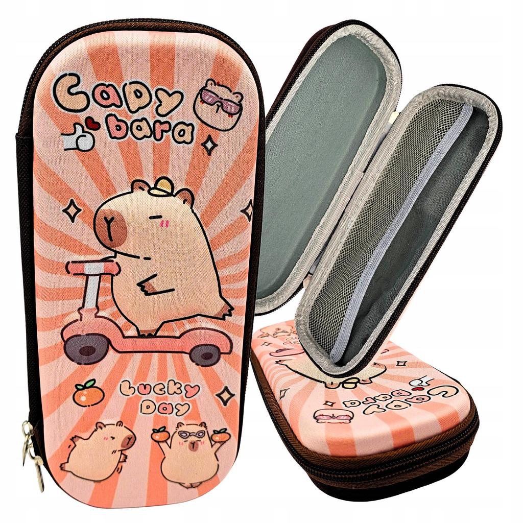 School Pencil Case Capybara Scooter For School Organizer For Supplies Crayons