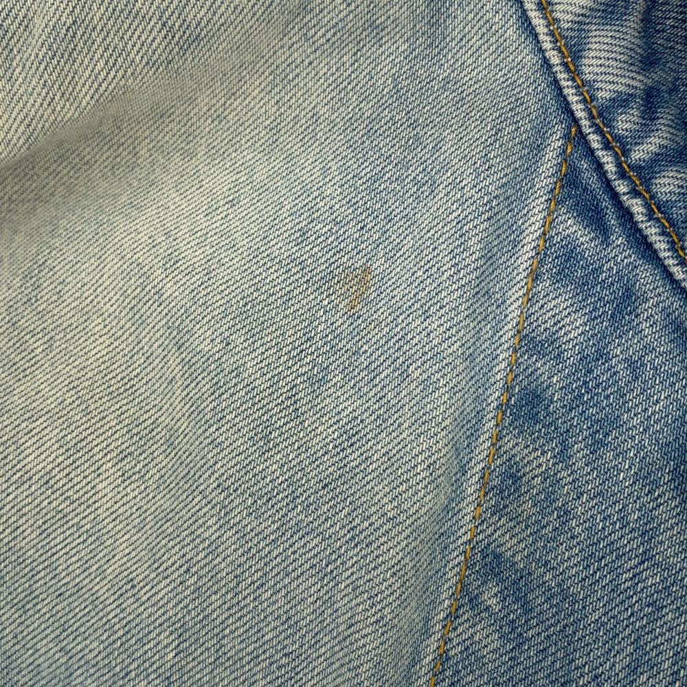 LEGENDA Цветочная обработка Повреждения Джинсовая куртка M джинсы Мужская Б/У