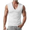 Summer Solid Color Men's Loose Vest V-Neck Casual Sports Tank Tops
