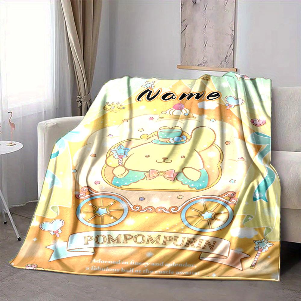 Custom 1pc Pochacco's Sweet Frame Blanket, Soft And Comfortable Blanket, Casual Warm, Camping Travel Blanket, Birthday Gift Q913155
