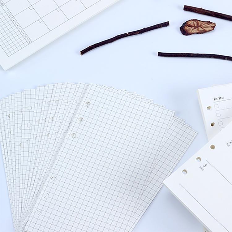 Сменный блок для блокнота А5 на 6 отверстий: Формат A6, 80 листов, бумага Dowling 100 г/м²