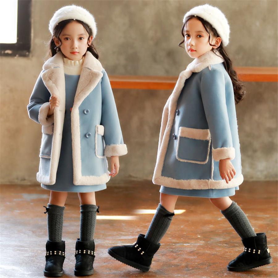 Girls Winter Jacket Plus Size Warm Jacket Thickened Winter Jacket