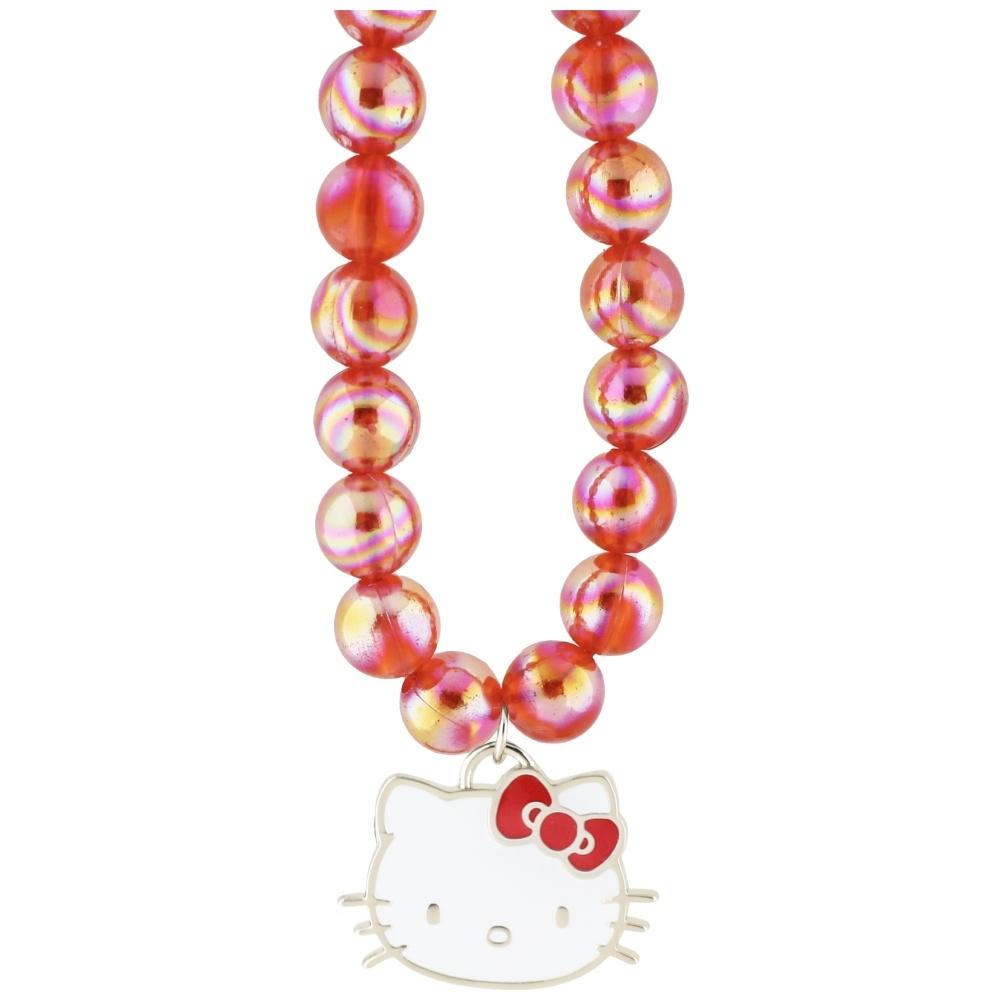 Zawieszka do telefonu Hello Kitty Pearls Kitty Head Czerwona