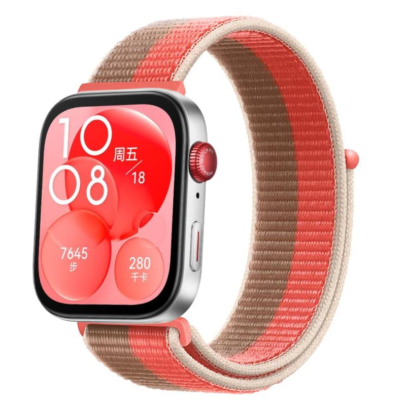 Нейлоновый петлевой ремешок для Huawei Watch Fit 3/4/4 Pro Дышащий спортивный браслет Ремешок для Huawei Watch Fit 4/Fit 4 Pro Браслет Ремень