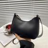Retro Solid Color PU Leather Shoulder Underarm Bag Women's Fashion Handbags Hobos Purses and Handbag Ladies Crossbody Bags