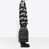 Balenciaga 3D Scribble Crewneck Cotton Knit 'Black' Men's 625985T31801070
