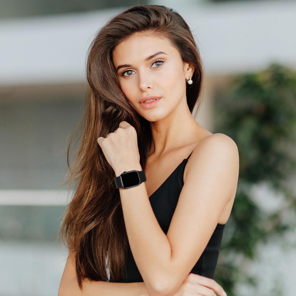 Плетеный Solo Loop ремешок для Apple Watch ultra Ремешок 44мм 40мм 45мм 49мм 41мм 38мм магнитный Браслет iWatch series 2 se 7 3 6 8 9