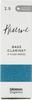 Rico WoodWinds Daddario Reed for Bass Clarinet USDA Organic Certified RESERVE ODER0525 Pack of 5 D'Addario [Hardness 2.5] []