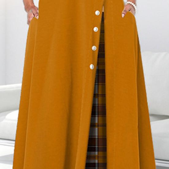 Леди Нижние юбки больших размеров в стиле пэчворк летнее платье в клетку с принтом из полиэстера женское красивое женское платье для путешествий