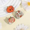 Halloween Skull Pumpkin Enamel Pins Custom Creative Skeleton Brooches Lapel Badges Clothes Punk Jewelry Gift for Kids Friends