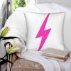 Pink Lightning Bolt Throw Cushion Pillow Cover Pillowcase Lightning Bolt Aviator Nation Preppy Cute Cheap Aesthetic Hot Pink