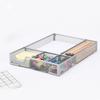 Desk Drawer   with Non Slip Rubber Pads Metal Mesh 5 Compartments Storage Tray for Home and   Use
