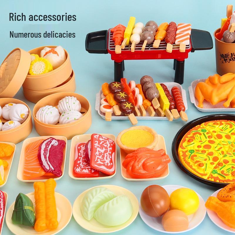 Детский набор для барбекю: Игрушки-симуляторы еды для западной кухни