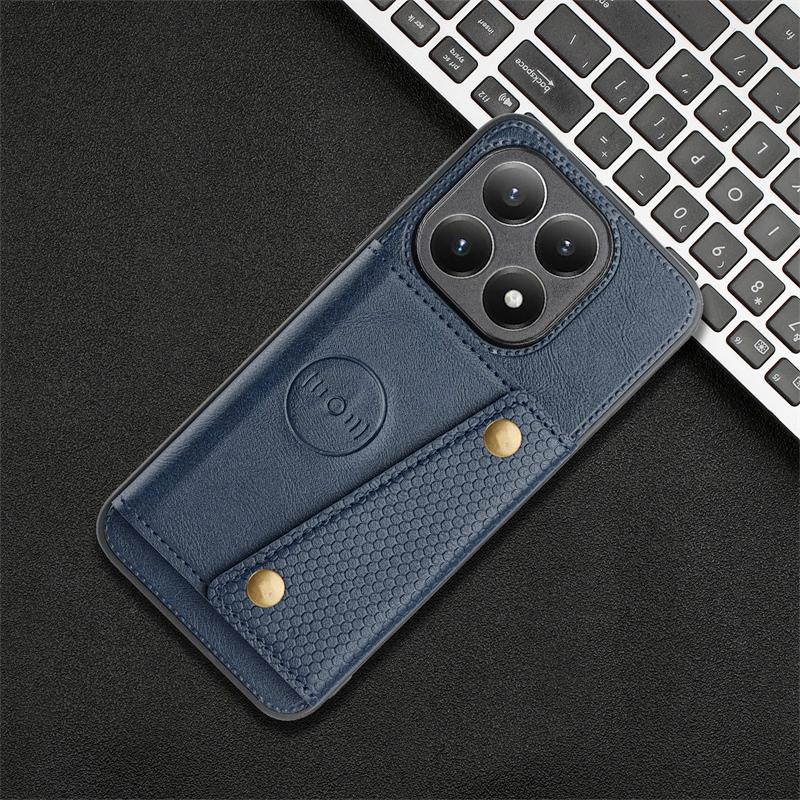 Роскошный кожаный чехол-кошелек со слотами для карт для Xiaomi 15T Pro Автомобильный магнитный держатель Чехол-кошелек Ударопрочный чехол для телефона для Xiaomi15T 15TPro Funda